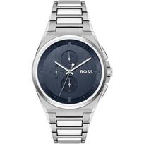 BOSS Steer Mėlynas Metalinis Sidabrinis Vyriškas Kvarcinis Laikrodis 1514048 mėlyna