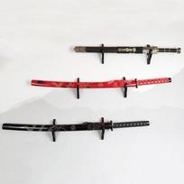 Ant sienos tvirtinamas medinis kardo stovo laikiklis kabliuko kabliukas Reguliuojamas ekrano stovo peilis Cosplay lazdelės kardas samurajų stovui