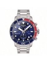 Šis Tissot Seastar vyriškas kvarcinio mechanizmo laikrodis su 300 m atsparumu vandeniui, aukštos kokybės kasdienio rodymo funkcijomis, chronografu T120.417.11.041.03 mėlyna