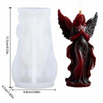 Silikoninė epoksidinės dervos forma Sparnas Angelas Reljefas Molio gaminimo įrankis Nauja gipso forma Namų dekoras A
