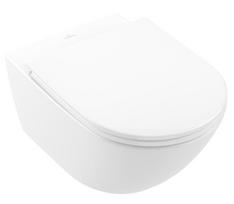 Pakabinamas klozetas Villeroy&Boch Universo TwistFlush su lėto nusileidimo dangčiu 4670T901