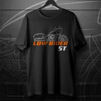 20222024 Modeliai FXLRST Low Rider ST Motociklo Marškinėliai 100% Medvilnė Apvalus Kaklas Trumpomis Rankovėmis Vasaros Atsitiktinis Vyriškas Marškinėlis Streetwear S