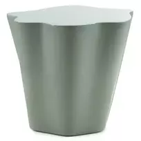 Šoninis staliukas „Bow“, 49 cm, šalavijų spalvos, blizgus, apvalūs kontūrai