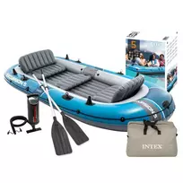 Inflatable boat Excursion 5, 5-person, with pump, 2 oars and bag, INTEX 66325