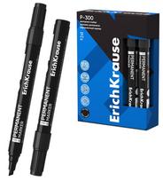 Permanentinis žymeklis P-300, ErichKrause, 0.5-4.5 mm, kirsta galvute, juodos sp.
