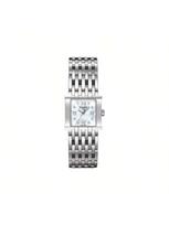 Tissot Fashion Series Kvarcinis judėjimas Deimantais puoštas madingas moteriškas laikrodis Rui, 23,35 mm baltas ciferblatas, nerūdijančio plieno korpusas, nerūdijančio plieno apyrankė T02.1.181.84 balta