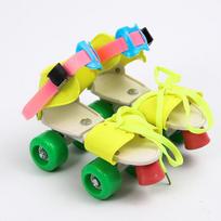 Zhejia Children's Double Row Roller and Ice Skates Adjustable ryški rožinė spalva