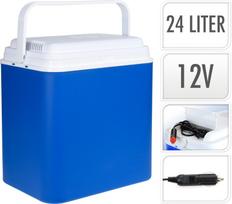 Šaltkrepšis, 24 l, elektrinis, 39,7x23,5x40cm, plastikas, su jungtimis 12V, mėlynas