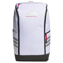 Adidas Didelės talpos Krepšinio Sportinio Stiliaus Kuprinė su Užtrauktuku Unisex Kuprinė Balta Juoda KS5165 White & Black