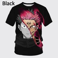 Vasaros Naujiena Anime Jujutsu Kaisen 3D Spausdinimo Marškinėliai Vyriški Asmenybės Hip-hop Trumpomis Rankovėmis Unisex Laisvalaikio Apvalia Kaklo Viršutiniai Drabužiai S