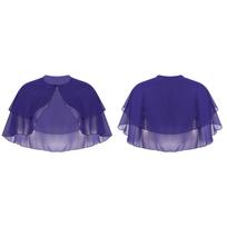 Moteriškas Elegantiškas Šifono Užmetamas Šalis Apsiaustas Bolero Raudonuotas Apsiaustas Aksesuaras Vakarėliui Vestuvėms Švarkai One Size balta