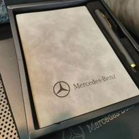 GLC GLB A5 retro užrašų knygutės minkštas odinis viršelis ir neutralus rašiklis automobiliui „Mercedes Benz W176 W177 W204 W205 W212 W2“ verslo dovanos