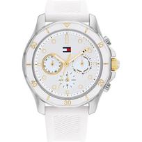 Tommy Hilfiger Brooklyn Baltas Silikoninis/Guminis Dirželis Moteriškas Kvarcinis Laikrodis 1782568 balta
