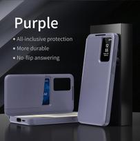 S25FE prabangus išmanusis langas S-View odinis piniginės dėklas atverčiamas kortelių dangtelis Samsung Galaxy S25 FE , apsauginės plėvelės smūgiams atsparus korpusas mėlyna