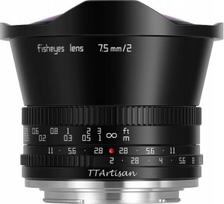 Objektyvas Kamera - TTArtisan 7.5mm F2.0 M43 Fisheye objektyvas, 180° matymo kampas