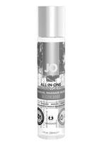 Masažo lubrikantas „Jo All-In-One“ bekvapis, silikono pagrindu, 30 ml
