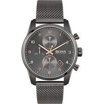 BOSS Skymaster Pilkas Milanese apyrankės vyriškas kvarcinis laikrodis 1513837 pilka