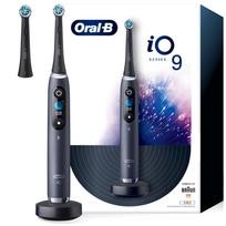 Braun elektrinis dantų šepetėlis iO9 dantų valymui Oral-B [Aukščiausios klasės modelis] Valantis (iOM92B20BK-W)
