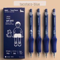 Tacotaco Neutral Black Refill Brush Pen for Students - Unisex, Simple Water-Based Writing Tool 0.5mm