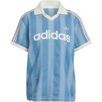 Adidas Originals dryžuoti trumparankoviai tiesūs futbolo marškinėliai moterims viršutiniai drabužiai KD5448 M