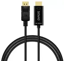 Savio Cable DisplayPort to HDMI 4K 60Hz, 1.5m