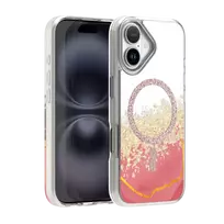 TFO Epoxy Mag phone case with MagSafe support for iPhone 16 pink