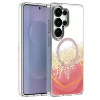 TFO Epoxy Mag phone case with MagSafe support for Samsung Galaxy S25 Ultra (S938) pink