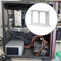 Dvigubas SSD montavimo laikiklis 2,5 colio kietojo disko laikiklis Lengvai montuojamas Metalinis skyrius juoda
