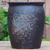 Rankų darbo grublėto molio gėlių vazonas - Didelis keraminis indas bougainvilleoms ir hortenzijoms Large - Ceramic