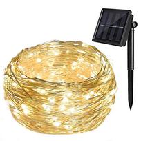Lauko girlianda, įkraunama saulės energija, 200 LED, šiltai baltos sp., 10+2 m