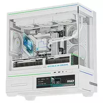 Thermalright TL-M10 Vision PC Case, Mini Case, mATX, RGB, Tempered Glass – white