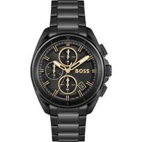 BOSS Volane Juodo Metalo Vyriškas Kvarcinis Laikrodis 1513950 juoda