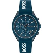 BOSS Velocity Blue Silikoninis Vyriškas Kvarcinis Laikrodis 1514061 mėlyna