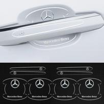 Karšta automobilio lipdukas 8 vnt. Automobilio durų rankenėlių apsauga Išorinės durų dubenėlių lipdukai Stiliaus aksesuarai Mercedes Benz W213 W205 X253