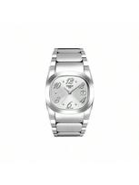 Tissot moteriškas kvarcinis laikrodis, nerūdijančio plieno apyrankė, atsparus vandeniui iki 30 m T009.110.11.037.00 balta