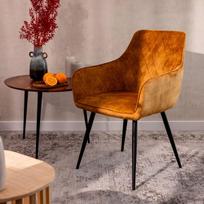 Kėdė Homla SATORI garstyčių spalvos apmušalai ergonomiškam komfortui