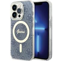 Guess IML 4G MagSafe dėklas iPhone 15 Pro Max - mėlynas