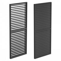 Pergolos šoninis skydas Mirpol Luxe reguliuojamas, antracito spalvos aliuminis 123x218 cm