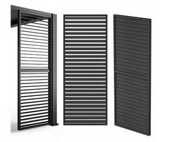 Pergolos aksesuaras Mirpol Luxe 90x238 cm aliuminis pilkas su reguliuojamomis lamelėmis