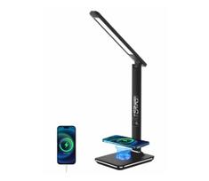 Brilagi-LED Dimeriuojama lempa su bevieliu įkrovimu REGINA LED/8,5W/230V juoda