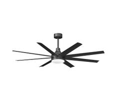 ZEVENTI - Dimeruojamas LED lubinis ventiliatorius LED/24W/230V 2700-6500K 165cm juodas + nuotolinis pultas