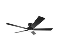 ZEVENTI - LED dimeriuojamas lubų ventiliatorius LED/20W/230V 2700-6500K 132cm juodas + nuotolinis pultas