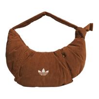 Adidas Originals Trejų Dryžų Prekės Ženklo Logotipas Klostuotas Dizainas Pažasties Debesėlio Rankinė Velvelinė Parduotuvių Rankinė Didelė Moteriška Parduotuvių Rankinė Minkštai Ruda KT0860 Soft Brown