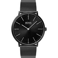 BOSS Horizon Juodas Ciferblatas Nerūdijančio Plieno Milanese Apyrankė Vyriškas Kvarcinis Laikrodis 1513542 juoda