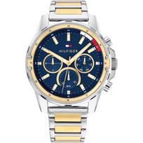 Tommy Hilfiger Mason Blue Dvispalvis Metalinis Vyriškas Kvarcinis Laikrodis 1791937 mėlyna