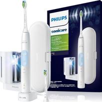 Philips Sonicare ProtectClean Plus elektrinis dantų šepetėlis su UV sterilizatoriumi Plus, baltas (White Plus/White Compact) HX6839/54 balta