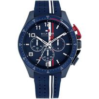 Tommy Hilfiger Bank Mėlynas Silikoninis Dirželis Vyriškas Kvarcinis Chronografas Laikrodis 1792169 mėlyna