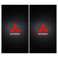 2 vnt. Automobilio logotipo centrinio statramsčio apsauginė plėvelė Anti-scratch Lipdukas Mitsubishi Lancer Ralliart 10 3 9 EX Outlander 3 ASX L200 priedams 2pcs