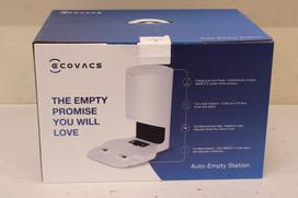 SALE OUT. Ecovacs | Auto-Empty Station in White for OZMO T8 Series and N8/T9 Series incl. 2 dust bags | White | DAMAGED PACKAGIN