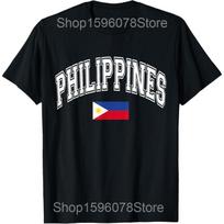 Flag Filipino Map Philippines Graphic T Shirts Men Women Cotton Humor Streetwear Tee Shirt Short Sleeve Unisex Loose Clothing S